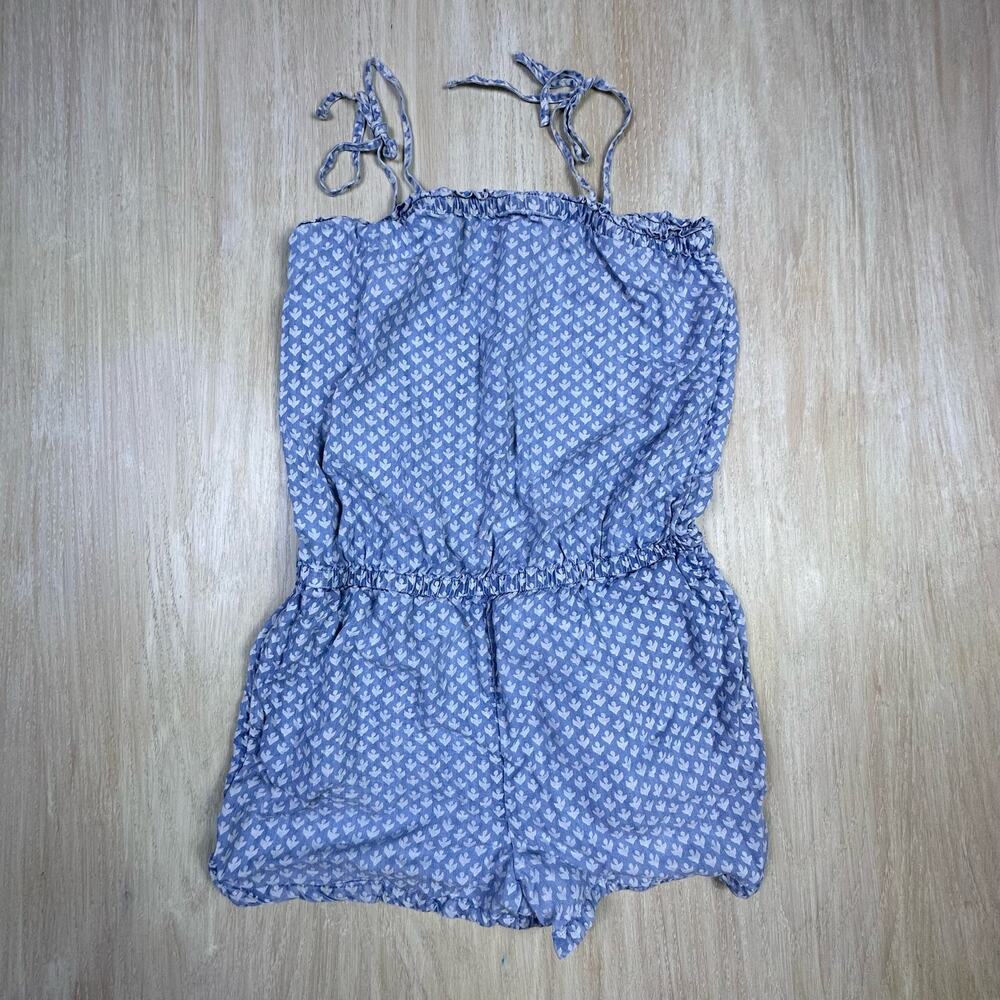 Vineyard Vines Gustavia Tropical Block Print Pull On Summer Romper Girl's XL